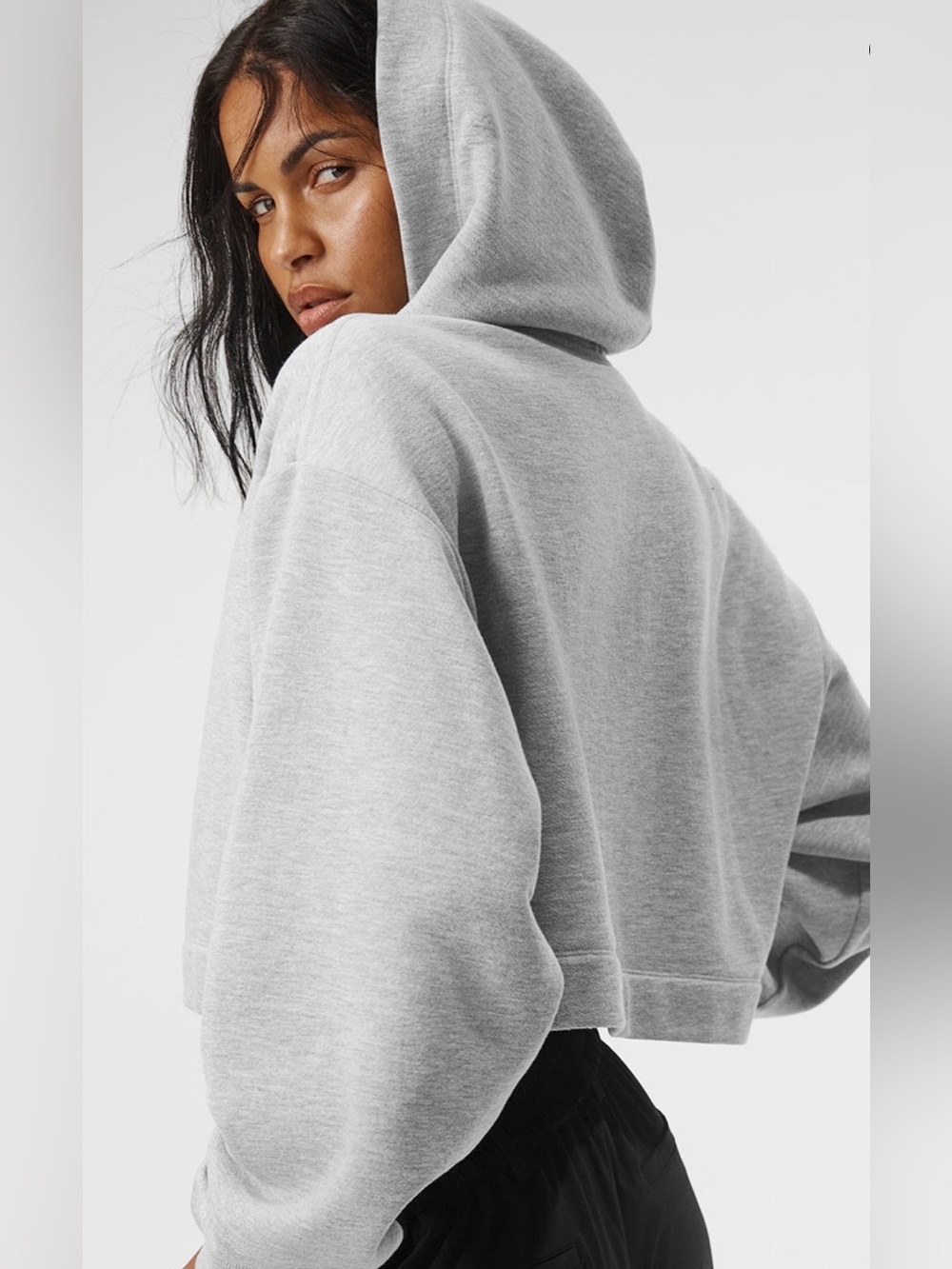 NWT! ALO Bae Hoodie - Athletic Heather Grey Sz:S